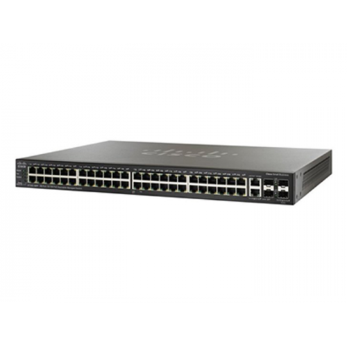 SF300-48PP Коммутатор Cisco 48 10/100Base-ТX, 2 порта 10/100/1000Base-ТX, 2 SB