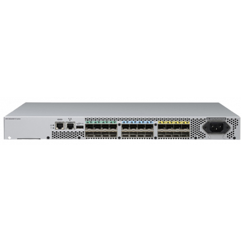 R4G55B Коммутатор SAN HP B-Series 8Port Licensed 32Gbps 24xSFP+ 1xUSB 1xRJ45 1xRS232 8x16Gb SFP+ 1U 19