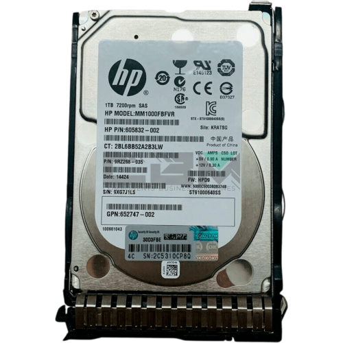 605832-002 Жёсткий диск HP 1TB 6G SAS 7.2K SFF 2.5 Midline Dual Port Hard Drive