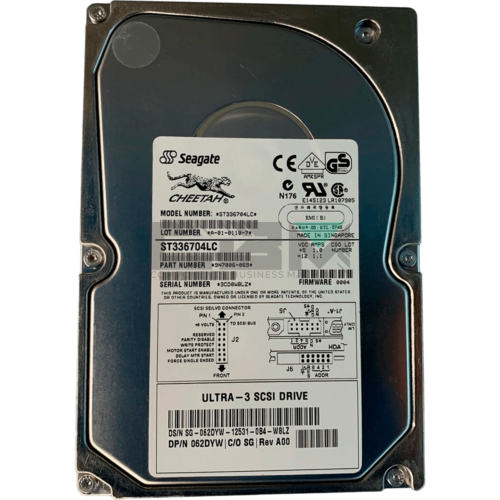 62DYW Жесткий диск HDD Dell 36 Гб 10000 об/мин