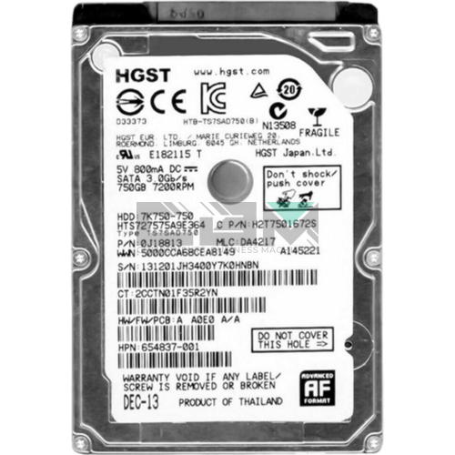 647347-001 Жесткий диск HP G8 G9 3-TB 3.5 6G SATA QR HDD
