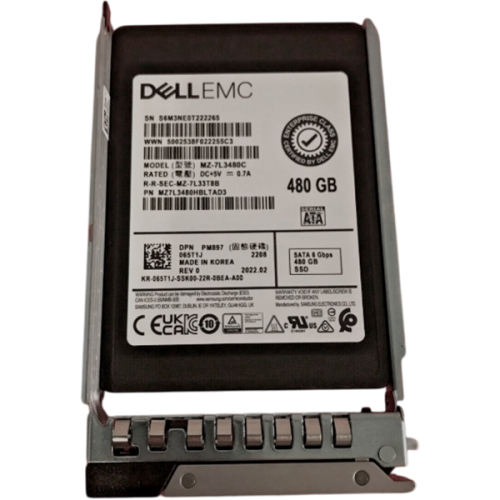 65T1J Твердотельный накопитель SSD Dell G14-G16 480-GB 2.5 SATA 6G TLC MU w/DXD9H