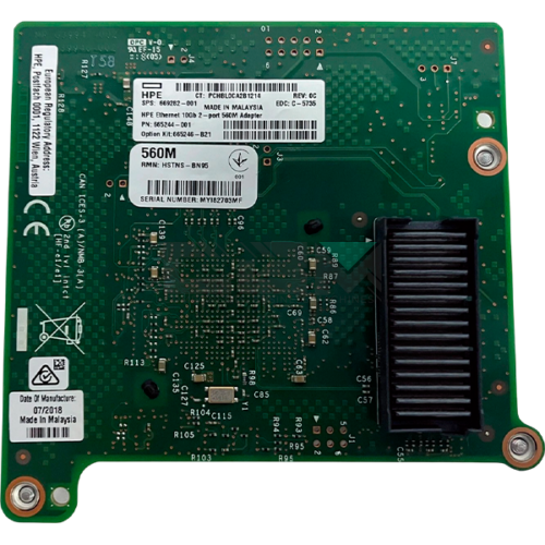 665244-001 Адаптер сетевой HP Enterprise 2-port SFP+ 10GB