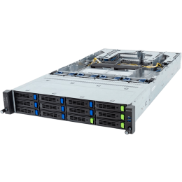 6NR283S93DR000AAL12 Сервер Gigabyte R283 R283-S93-AAL1 Gen4,5 Scalable 2P VROC 2xLGA 4677 8LFF с горячей заменой 2x2700W