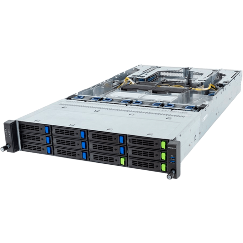 6NR283S93DR000AAL12 Сервер Gigabyte R283 R283-S93-AAL1 Gen4,5 Scalable 2P VROC 2xLGA 4677 8LFF с горячей заменой 2x2700W