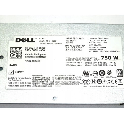 7001531-J100 Блок питания Dell 750W