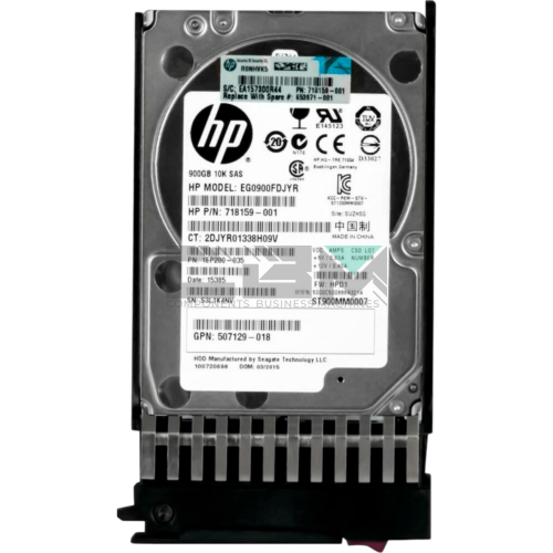 718159-001 Жесткий диск HDD HP G8 G9 900Gb 6G 10K 2.5 SAS SC