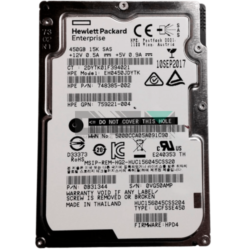 759221-004 Жесткий диск HDD HP Enterprise 15000об/мин