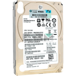 765452-002 Жёсткий диск HPE 2TB SAS 7.2K SFF SC 512e