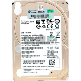 765470-004 Жёсткий диск HPE 2TB SAS 12G Midline 7.2K SFF 2.5