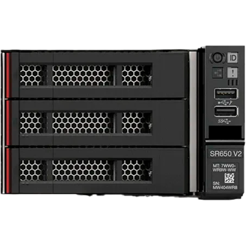 7Z73TA8300 Сервер Lenovo SR650 V2 Xeon Silver 4310 (12C 2.1GHZ 18MB Cache 120W), 32GB (1x32GB, 3200MHZ 2Rx4 RDIMM), 8 SAS SATA, 9350-8i, 1x750W Platinum, 5 Standard Fans, XCC Enterprise, Toolless V2 Rails