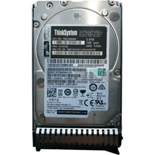 7XB7A00069 Серверный жёсткий диск Lenovo ThinkSystem SAS 12 Гб/с 2,4 ТБ 10000 об/мин