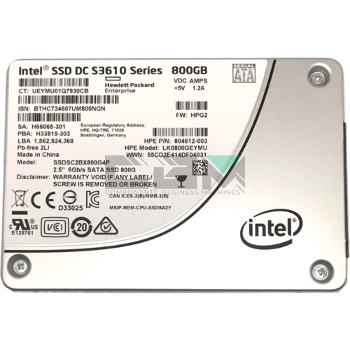 804612-003 Твердотельный накопитель SSD HP 800-GB 6G 2.5 MU NHP SATA