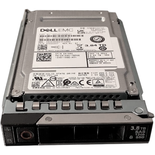 81H9C Твердотельный накопитель SSD Dell G14-G16 3.84-TB 12G 2.5 SED SAS MU w/DXD9H