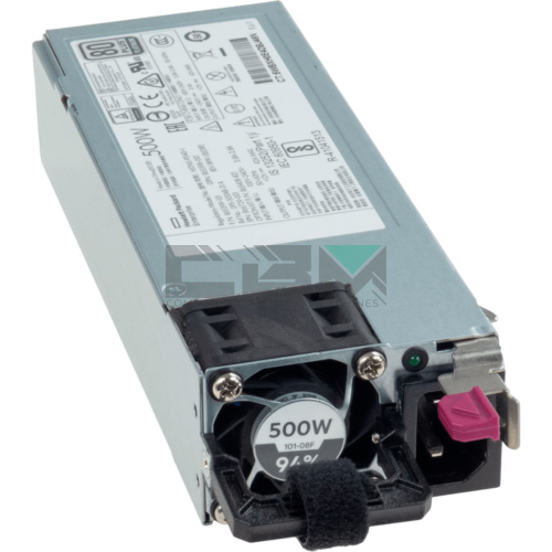 865398-001, Блок питания HP Platinum Flex Slot, 500W, 100-240V, для серверов G9, G10, DL360, DL380, DL385, ML350