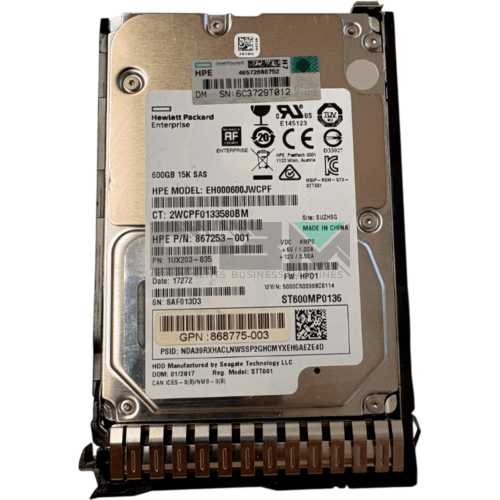 870797-001 Жесткий диск HDD HP G8-G10 600Gb 12G 15000 2.5 SAS SC