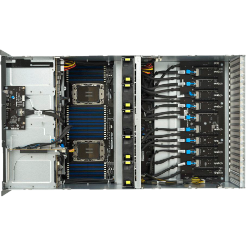 90SF02I2-M003E0 Сервер ASUS ESC8000 ESC8000-E11 Gen5 Emerald Rapids 4.8GHZ 64C 2P 32x256GB LGA 4677 8LFF с горячей заменой 4x3000W