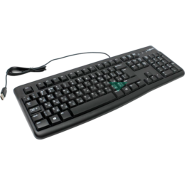 920-002583 Клавиатура мембранная проводная Logitech K120 USB 1.5m ANSI русский/английский 2.35x15.5x45sm 550g черная