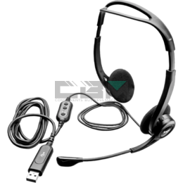 981-000100 Гарнитура проводная Logitech 960 Stereo USB Type-A 2.4m 125g черная