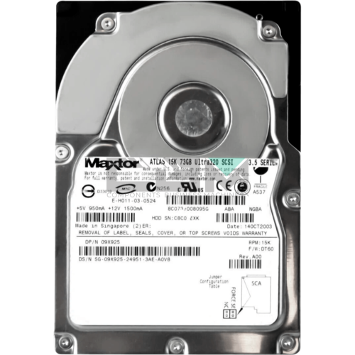 9X925 Жесткий диск HDD Dell 73 Гб 15000 об/мин