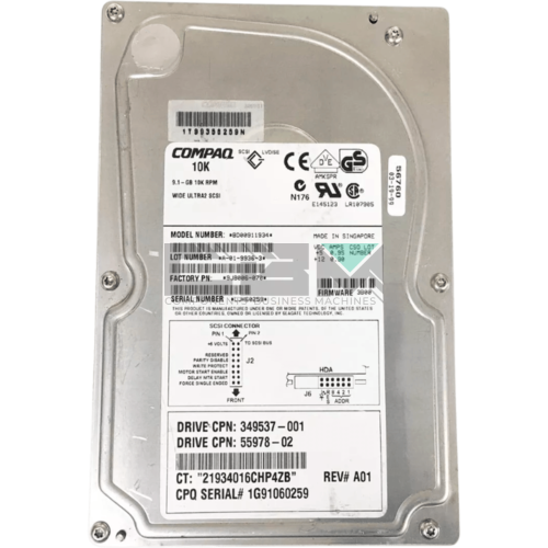 BD00911934 Жесткий диск HDD HP Enterprise 10000об/мин SCSI