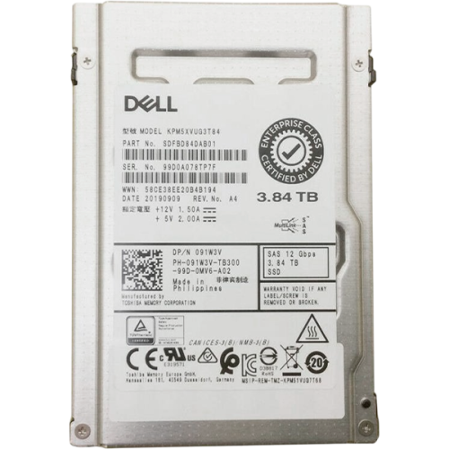 C4DFR Твердотельный накопитель SSD Dell G14-G16 3.84-TB 12G 2.5 SAS TLC RI w/DXD9H