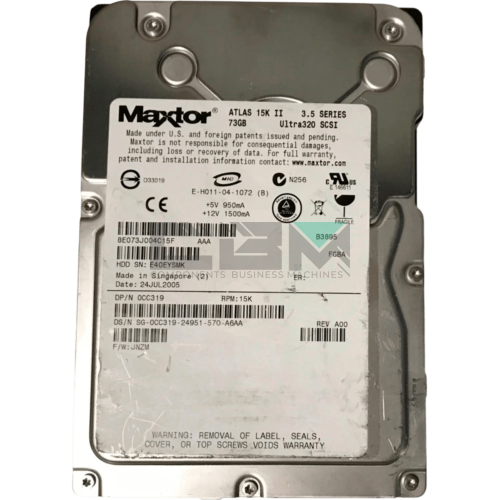 CC319 Жесткий диск HDD Dell 73 Гб 15000 об/мин