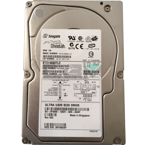 F3659 Жесткий диск HDD Dell 146G 10000об/мин