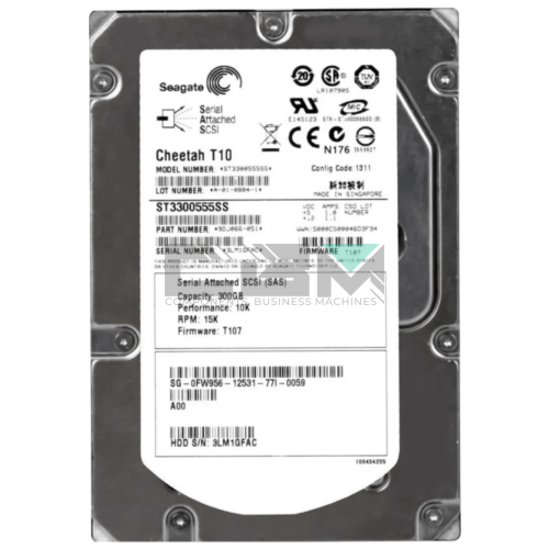 FW956 Жесткий диск Dell 300 Гб 3.5 10000 об/мин