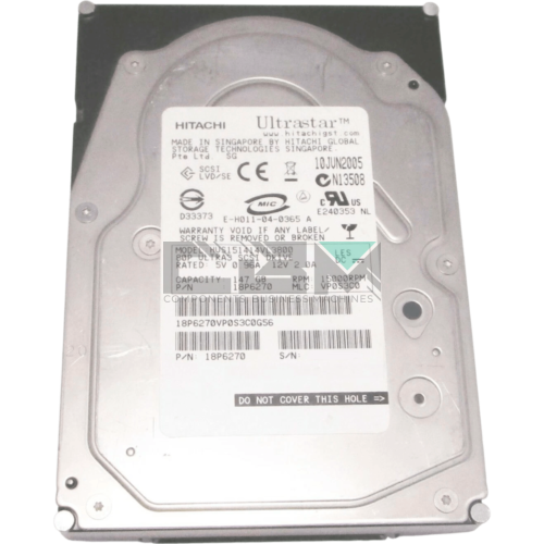 HUS151414VL3800 18P6270 Жесткий диск HDD Hitachi 147Gb 3.5 15000об/мин