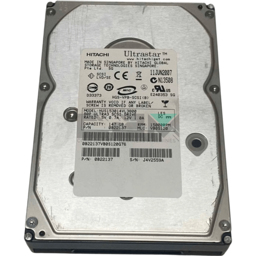 HUS153014VL3800 0B22137 Жесткий диск HDD Hitachi 147Gb 3.5 15000об/мин