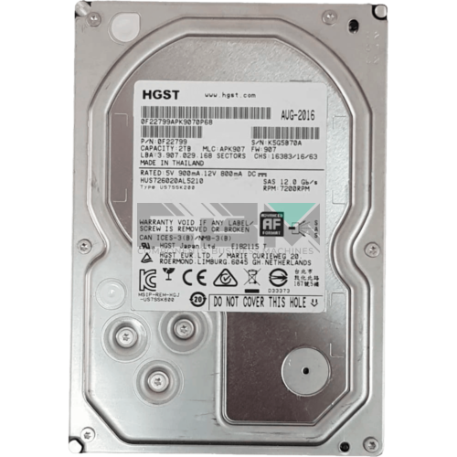 HUS726020AL5210 0F22799 Жесткий диск HDD Hitachi 12Gb/s SAS