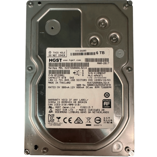 HUS726060AL5214 Жесткий диск HDD Hitachi 3.5 SAS
