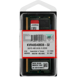 KVR48S40BD8-32 Оперативная память Kingston 32GB DDR5 SODIMM 2Rx8 4800MHZ PC5-38400