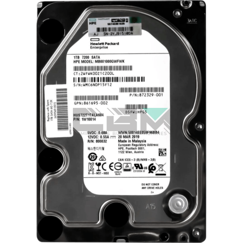 MB001000GWFWK Жесткий диск HP 1-TB 6G 7.2K 3.5 LFF NHP SATA HDD