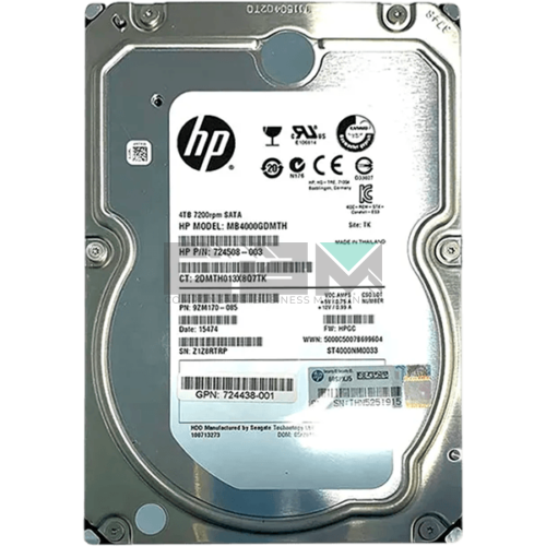 MB4000GDMTH Жесткий диск HP 4-TB 6G 7.2K 3.5 MDL SATA QR HDD
