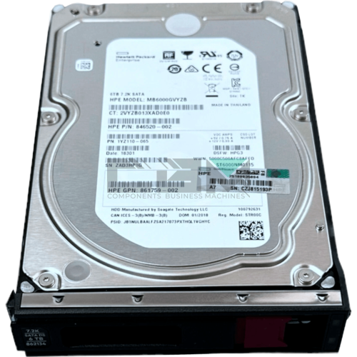 MB6000GVYZB Жесткий диск HP G8-G10 6-TB 6G 7.2K 3.5 SATA SC