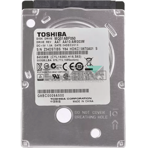 MQ01ABF050 Жесткий диск HDD Toshiba 500GB 5.4K SATA