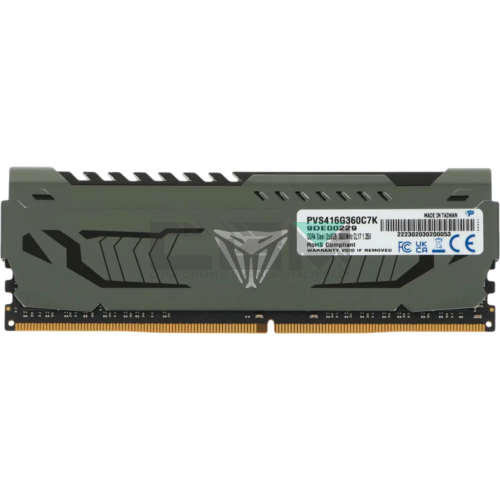 PVS416G360C7K Оперативная память Patriot 16GB DDR4 SDRAM 2Rx8 3600MHZ PC4-28800