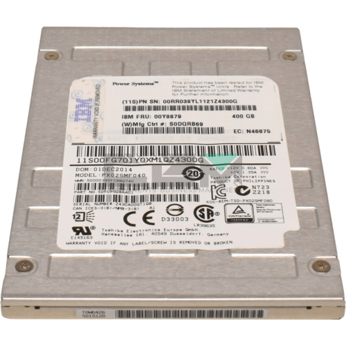 PX02SMF040 Твердотельный накопитель SSD Toshiba 2.5' 0.4TB 1.2GB/S SAS PX02SMF040 Твердотельный накопитель SSD Toshiba 2.5' 0.4TB 1.2GB/S SAS