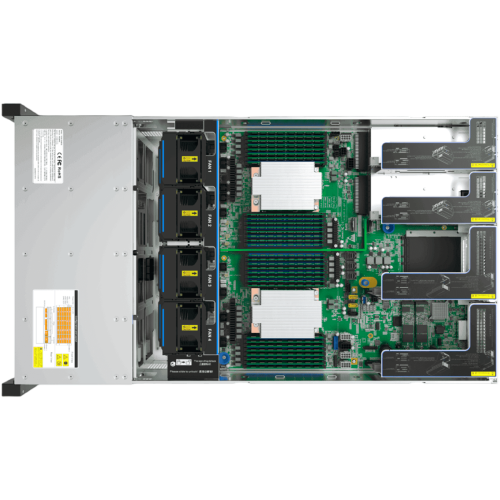 SR401-D24RE-G2 Сервер Gooxi AMD Genoa 4U Expander Backplane 24_2.5 3.5 SAS SATA Hard Drive Bay Svr Barebone + 800W батарейка CR2032 не установлена