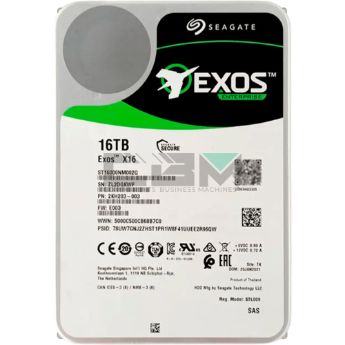 ST16000NM002G Жесткий диск Seagate ENT 16-TB 7.2K 3.5 12G SAS