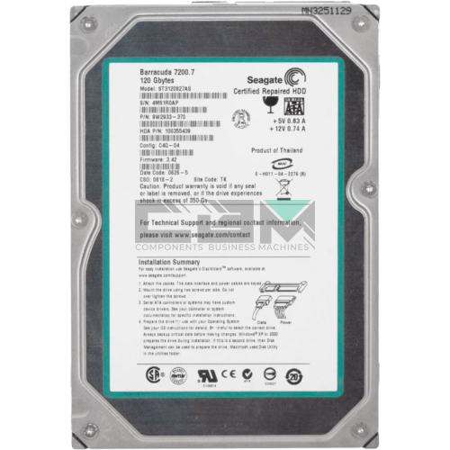 ST3120827AS Жесткий диск HDD Seagate 120Gb 3.5 7200об/мин