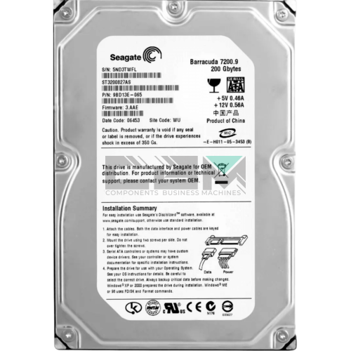 ST3200827AS Жесткий диск HDD Seagate 200Gb 3.5 7200об/мин