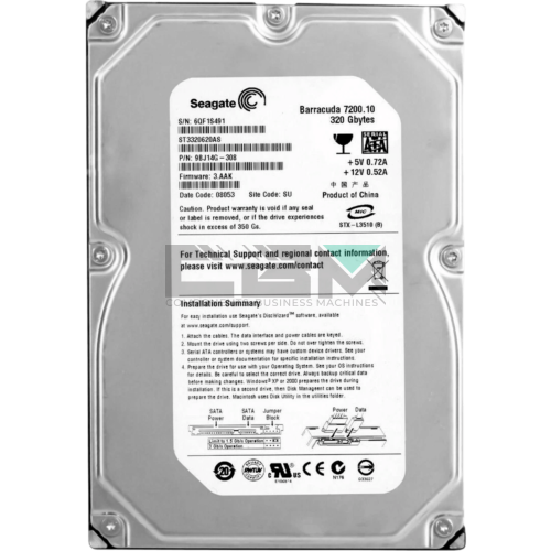 ST3320620AS Жесткий диск HDD Seagate 320Gb 3.5 7200об/мин