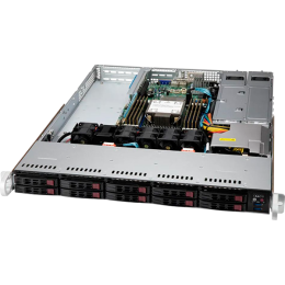SYS-110P-WR Сервер SuperMicro Single Socket P+ (LGA-4189) 3rd Gen Intel Xeon Scalable processors, Up to 270W TDP 8 DIMMs, Supports 3DS DDR4-3200, RDIMM LRDIMM Intel DCPMM, 2 PCI-E 4.0 x16 (FHFL) slots, 1 PCI-E 4.0 x16 (LP) slot