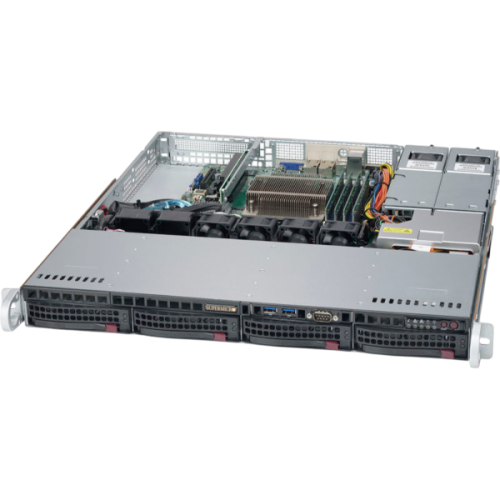 SYS-5019S-MR Сервер SuperMicro/Xeon e3-1220/2x 32Gb DDR4 2666MHz ECC/SSD Samsung 2.5" 480Гб SATA/2x HDD 4Tb Seagate Exos SATA/2x400 W
