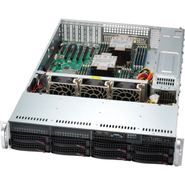 SYS-621P-TR Сервер SuperMicro 2U 2P Scalable 2GHZ 8 64C LGA 4677 8 LFF