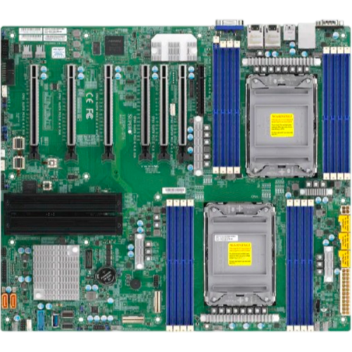 SYS-740GP-TNRT Сервер SuperMicro Tower 4U, 2xLGA4189, iC621A, 16xDDR4, 8x3.5 SATA NVME, 2xM.2 PCIE 22110, 6x PCIEx16, 2x10GBE, IPMI, 2x2200W, black