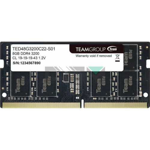 TED48G3200C22-S01 Оперативная память Teamgroup 8GB DDR4 ECC SO-DIMM 2Rx8 3200MHZ PC4-25600R